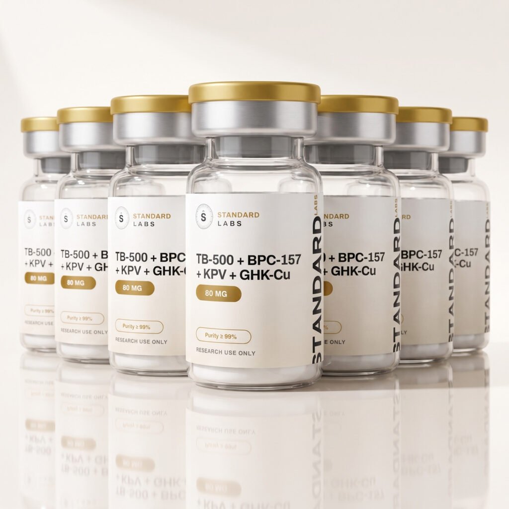 TB-500 + BPC-157 + KPV + GHK-Cu — Full Kit (10 Vials) vial