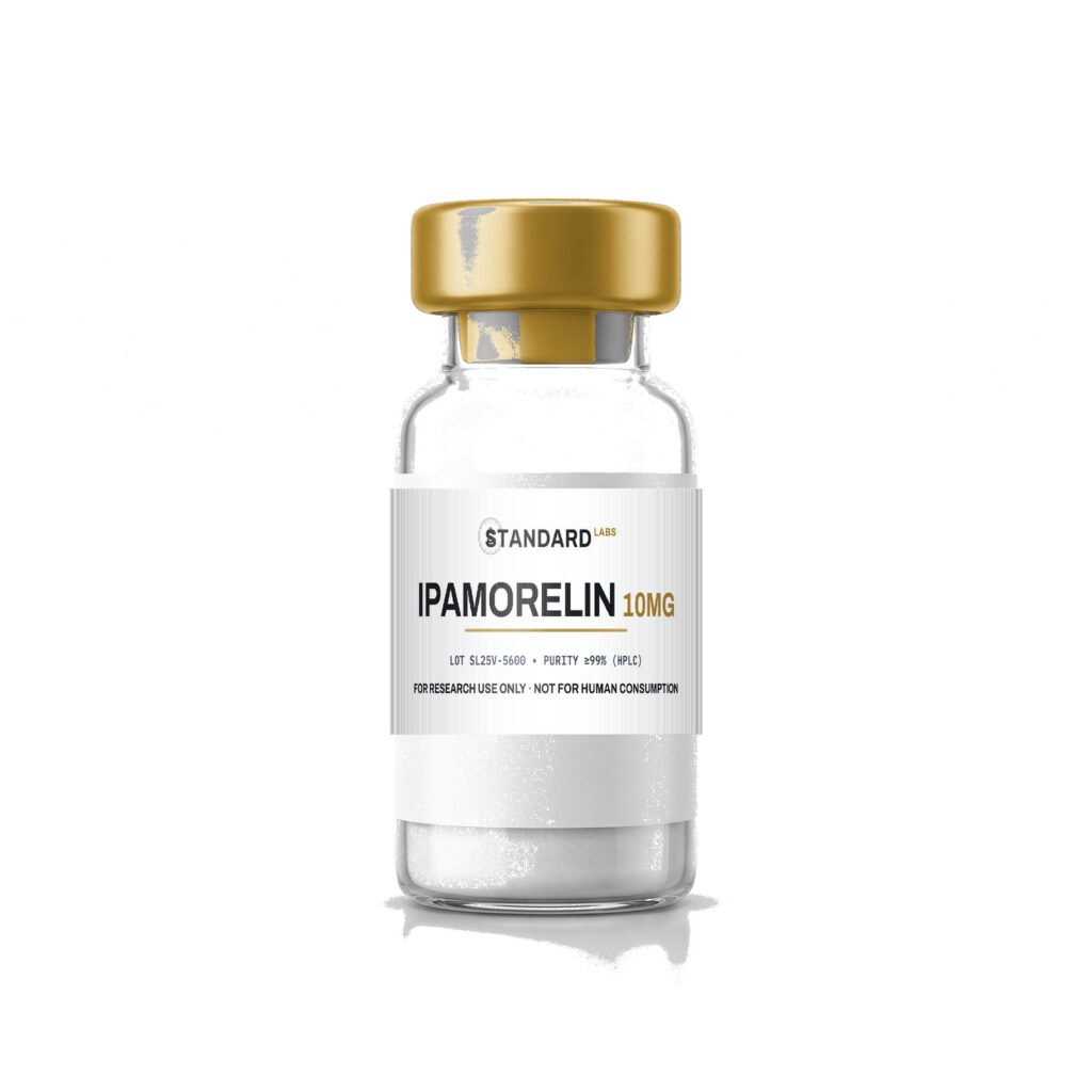 Ipamorelin 10mg — Standard Labs research peptide vial